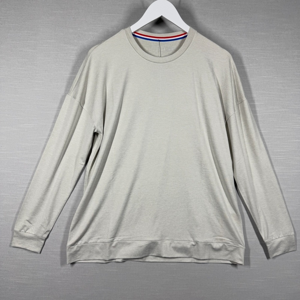 Fourlaps Shirt Womens Small Oatmeal‎ Heather Stratus Thermoregulating Athletic